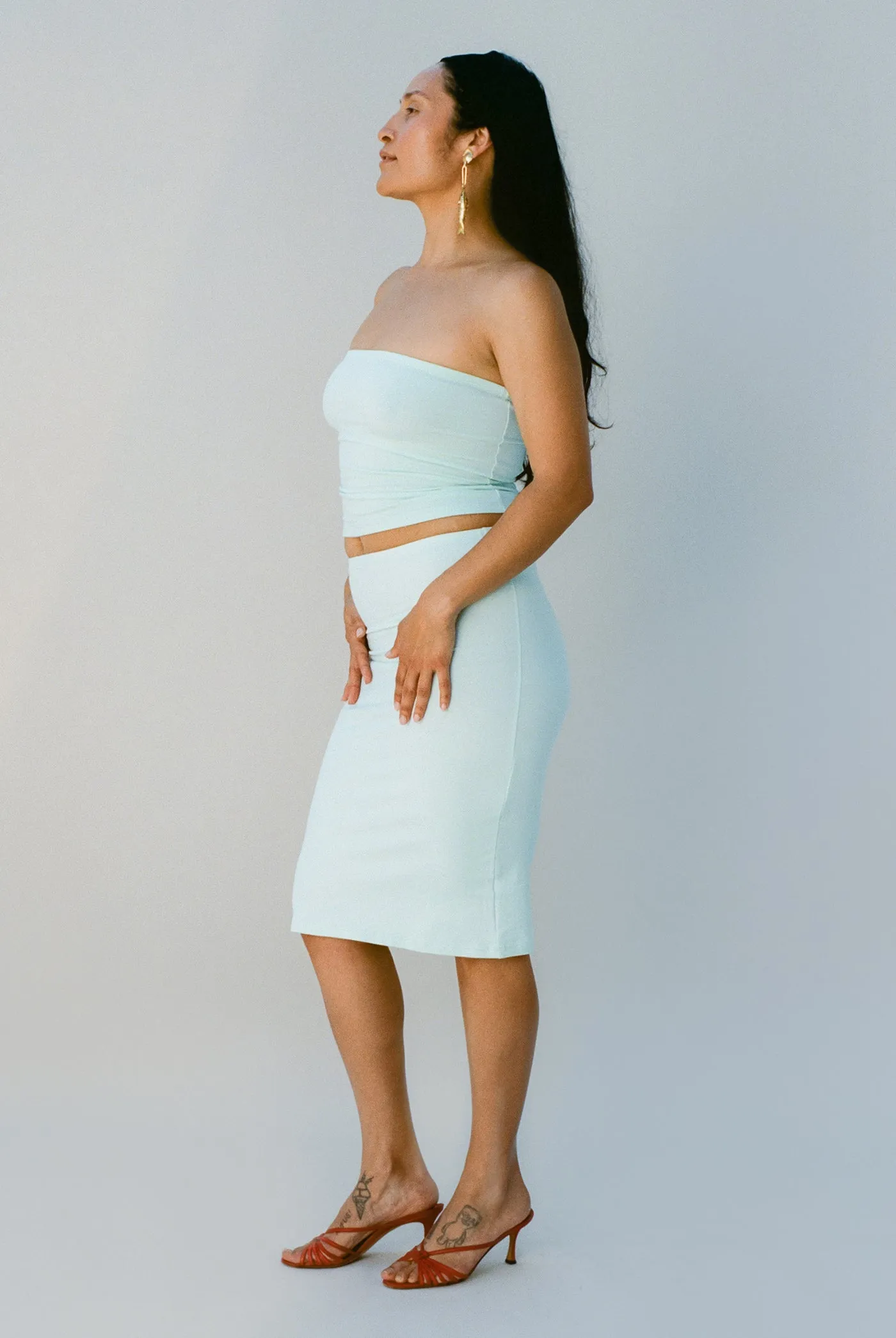 The Tube Convertible Top in Palest Mint