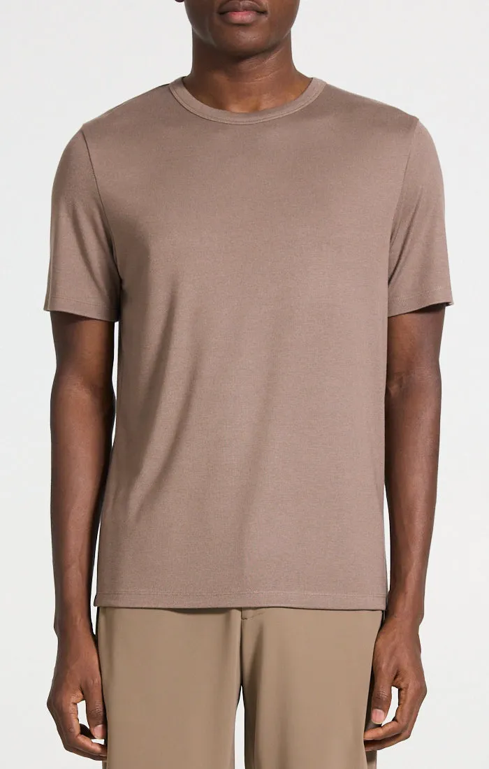 Theory Essential Tee in Anemone - Walnut