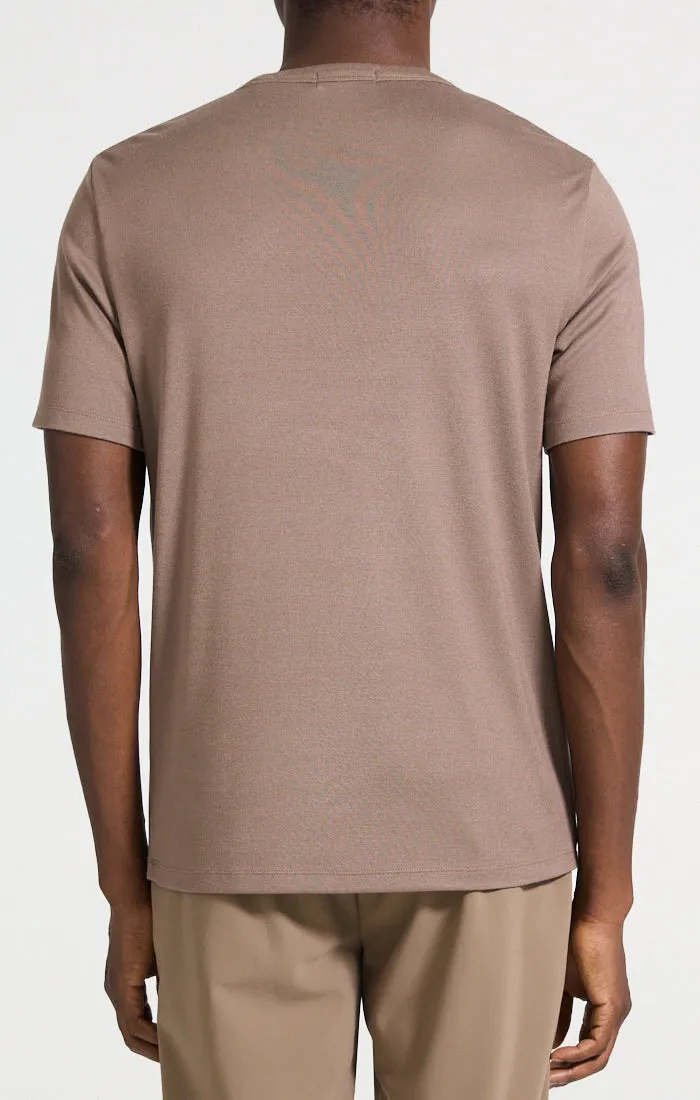Theory Essential Tee in Anemone - Walnut