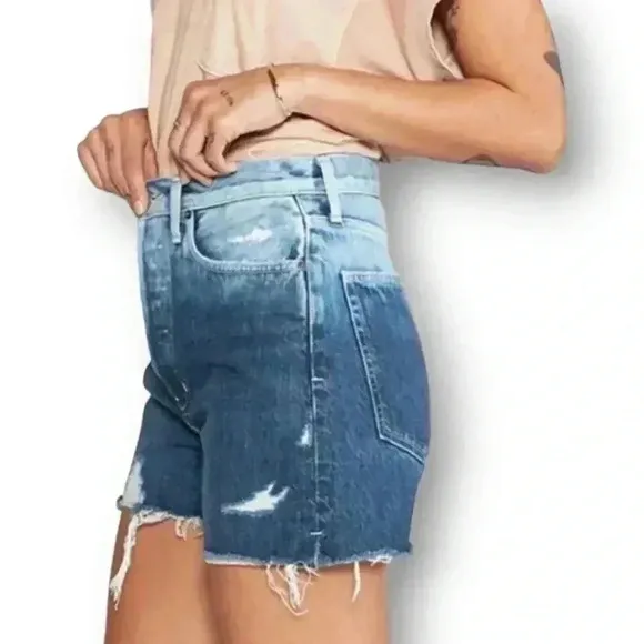 Ética Fern High Rise Cut-Off Distressed Festival Denim Shorts - Size 27 NWOT