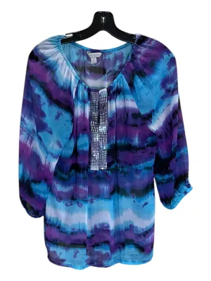 Top 3/4 Sleeve By Laura Ashley  Size: M