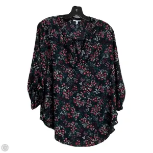 Top 3/4 Sleeve By Maurices In Black, Size: L
