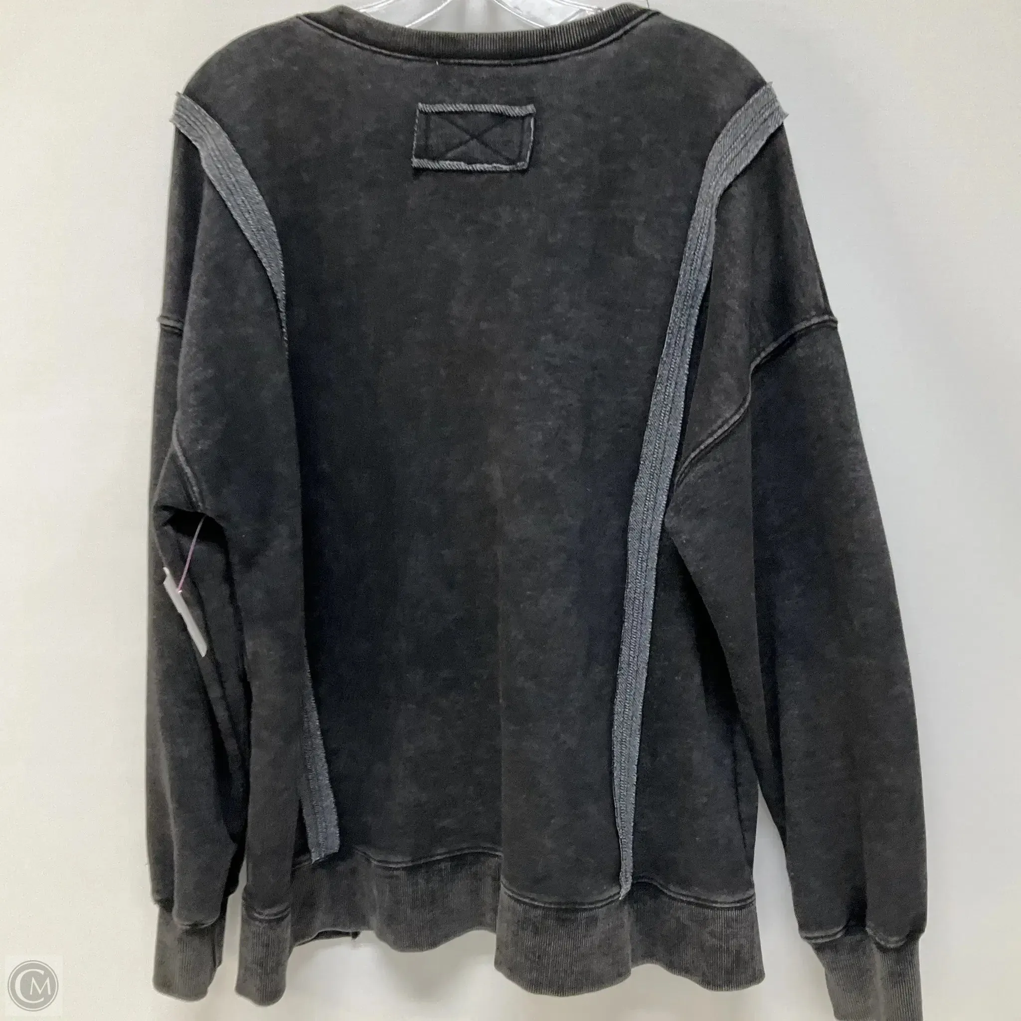 Top Long Sleeve By Clothes Mentor In Grey, Size: L