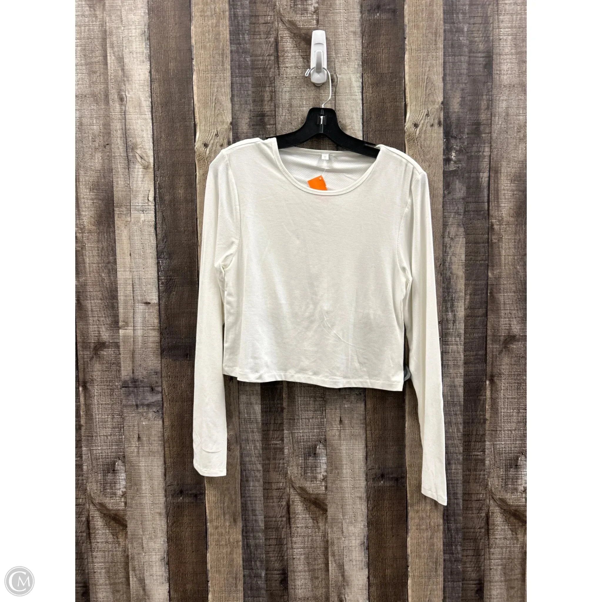 Top Long Sleeve By Cmf In White, Size: S