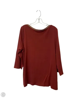 Top Long Sleeve By Croft And Barrow  Size: 2x