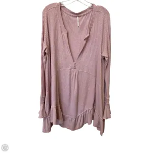 Top Long Sleeve By Free People In Pink, Size: L