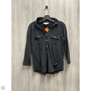 Top Long Sleeve By Liz Claiborne In Navy, Size: S