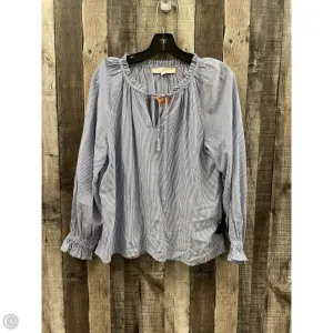 Top Long Sleeve By Loft In Striped Pattern, Size: Xs