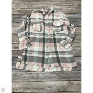 Top Long Sleeve By Pink Lily In Grey & Pink, Size: S