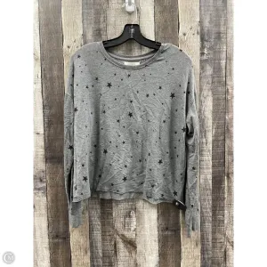 Top Long Sleeve By Thread And Supply In Grey, Size: M