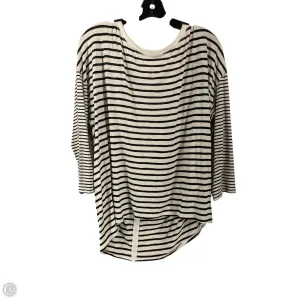 Top Long Sleeve By White House Black Market In Black & White, Size: L