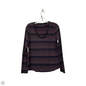 Top Long Sleeve By White House Black Market In Purple, Size: S