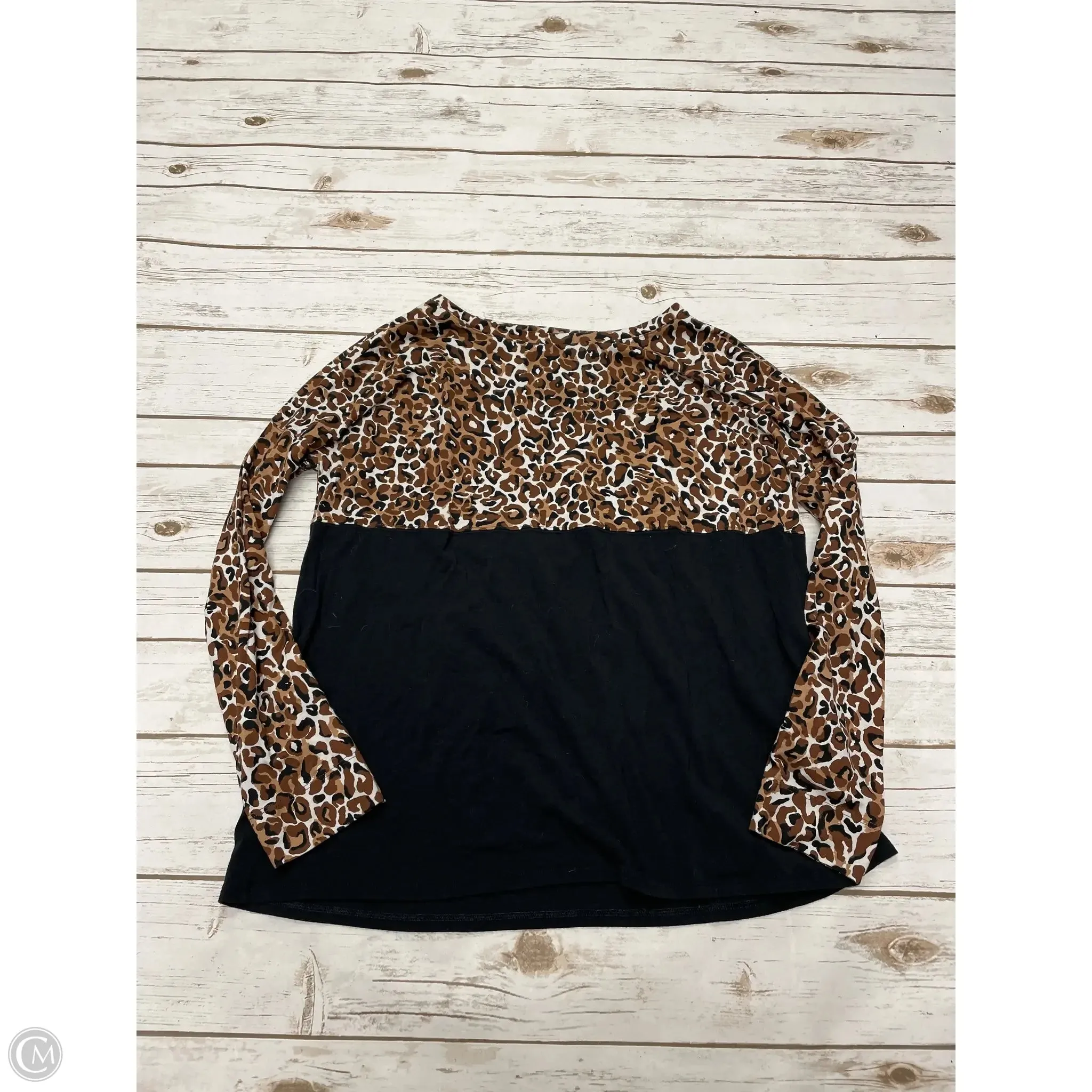 Top Long Sleeve Designer By Lilly Pulitzer In Animal Print, Size: L