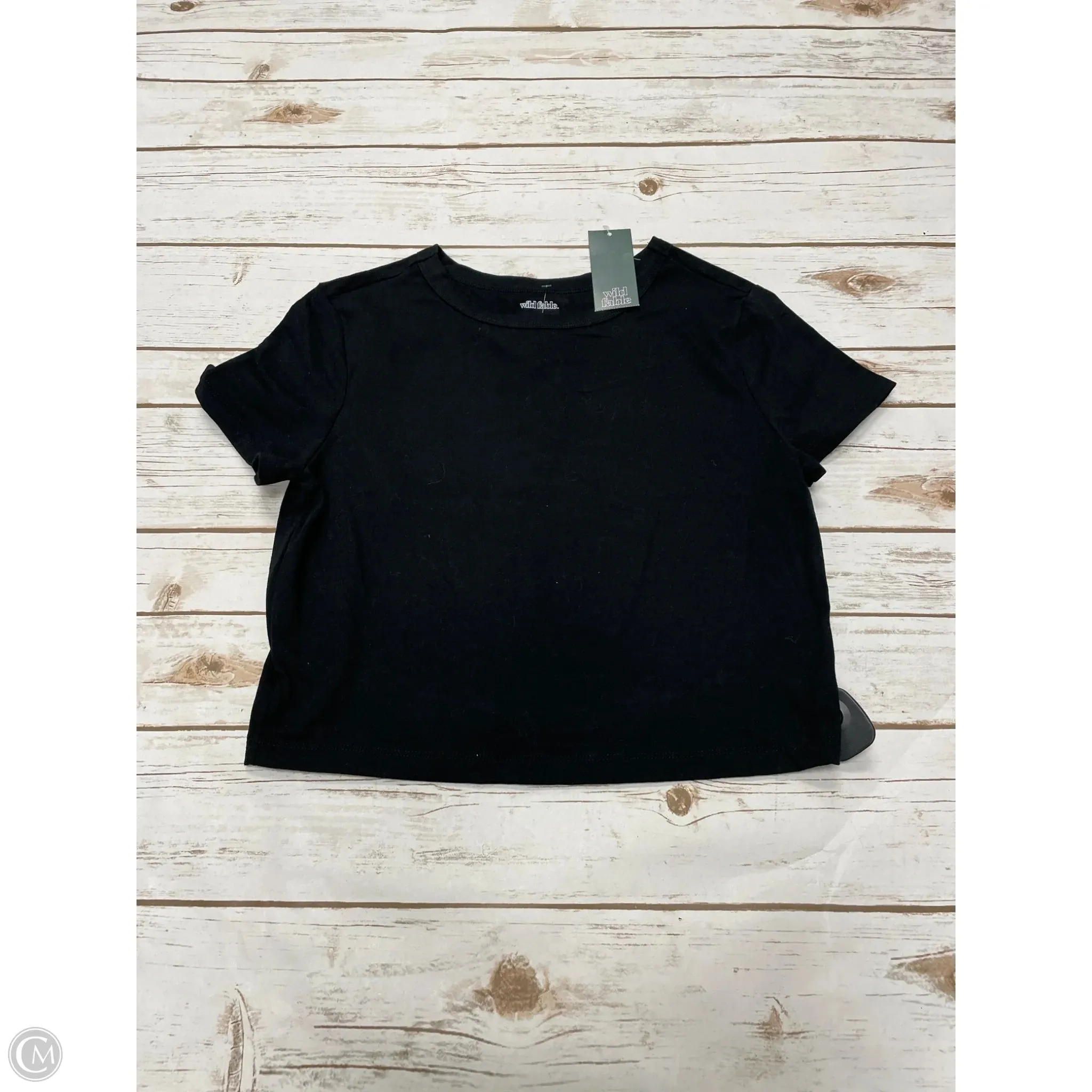 Top Short Sleeve Basic By Wild Fable In Grey, Size: Xl