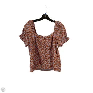 Top Short Sleeve By Madewell In Blue, Size: 2