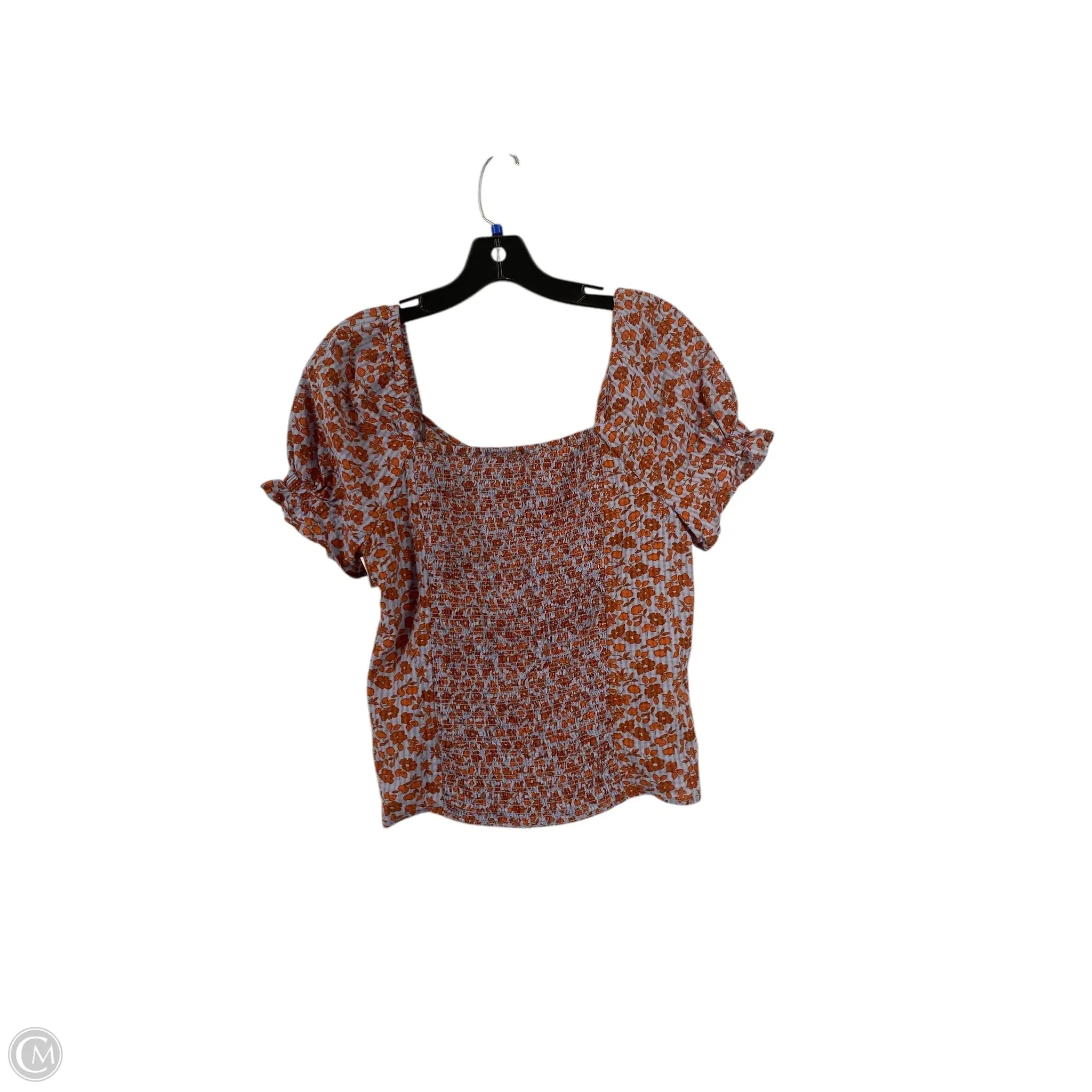 Top Short Sleeve By Madewell In Blue, Size: 2