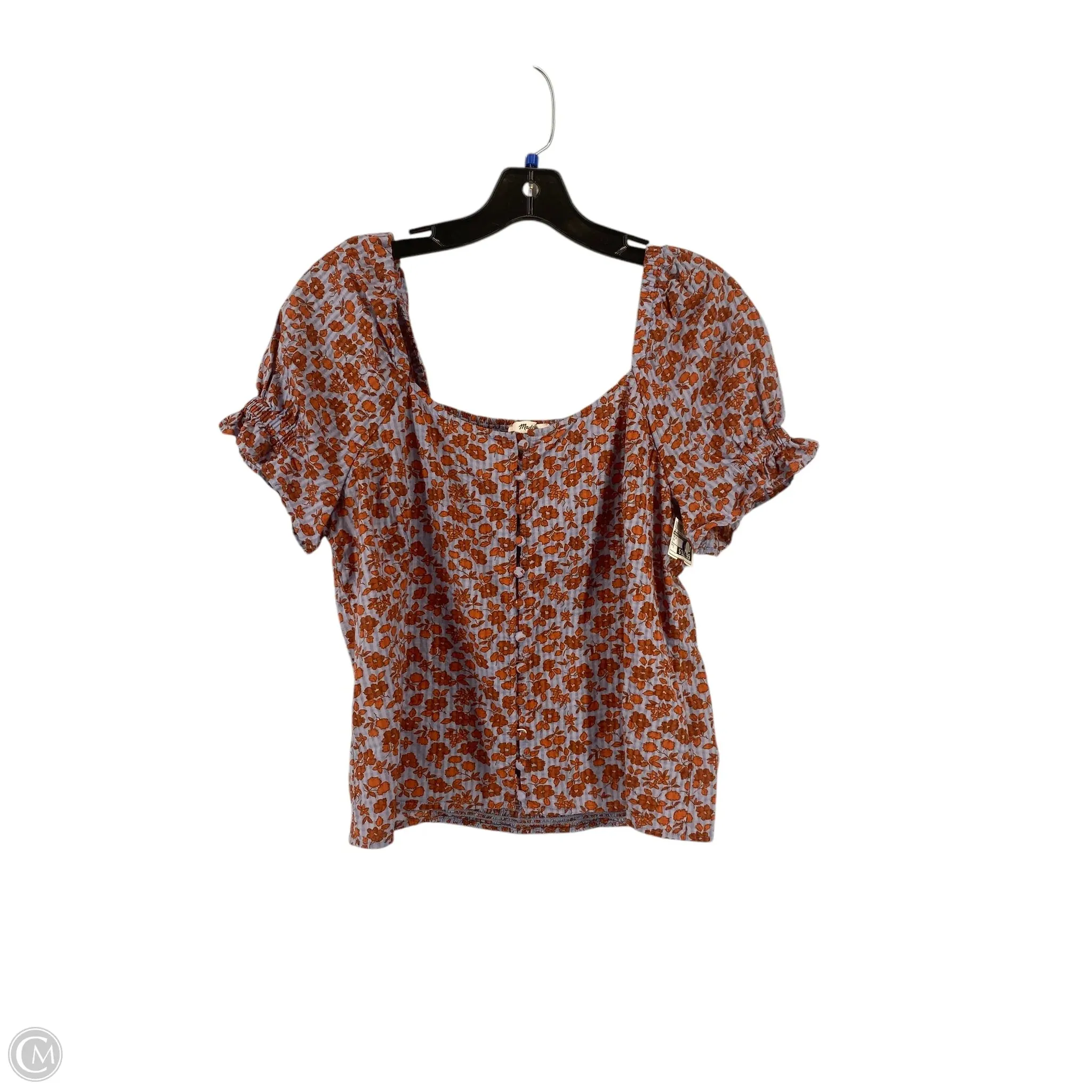 Top Short Sleeve By Madewell In Blue, Size: 2