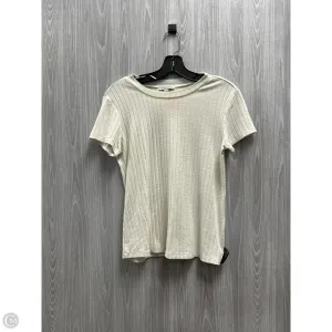 Top Short Sleeve By Ophelia Roe In Ivory, Size: S