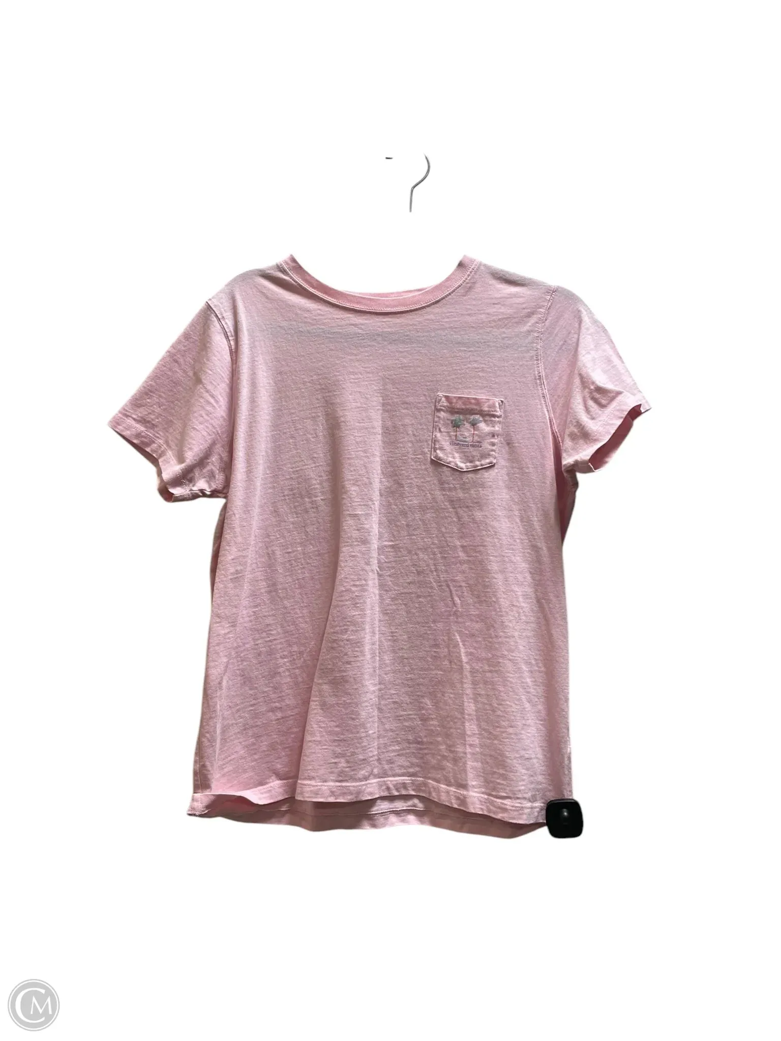 Top Short Sleeve By Vineyard Vines In Pink, Size: L