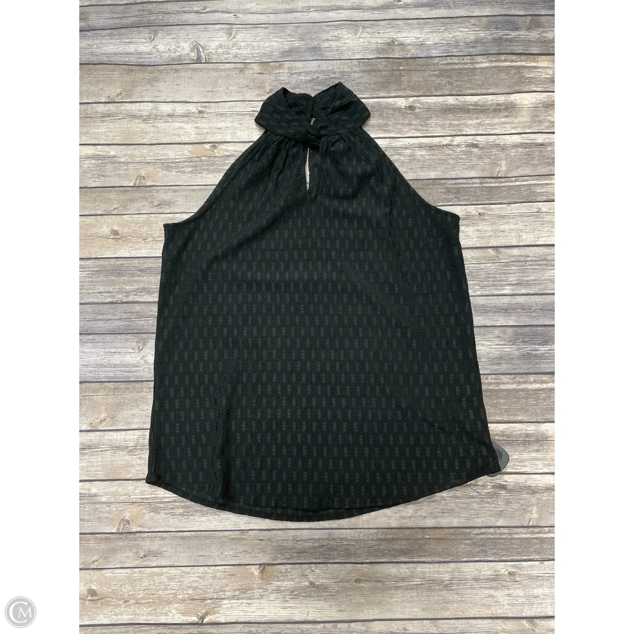 Top Sleeveless By Anne Klein In Black, Size: S