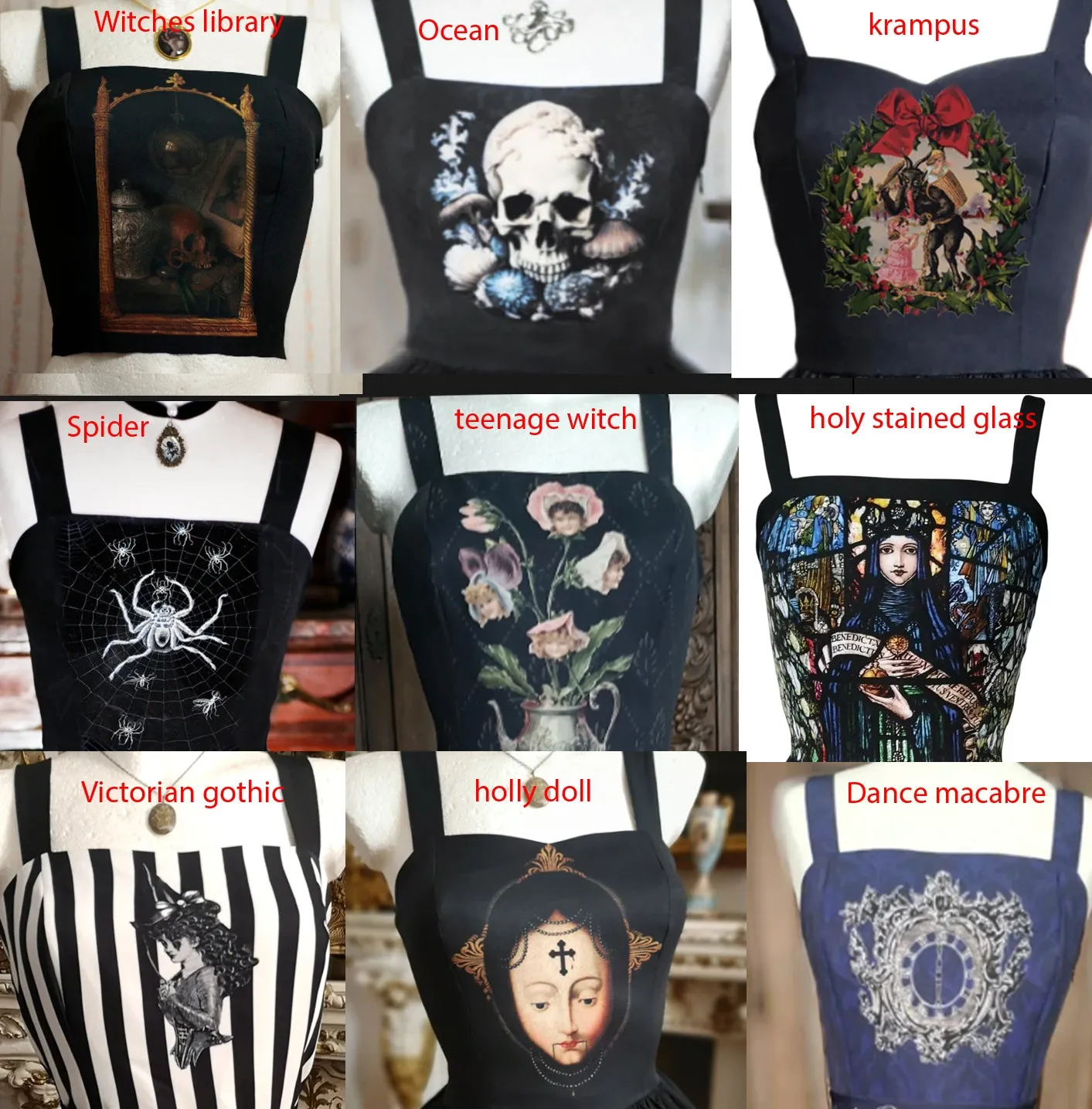 Top various prints