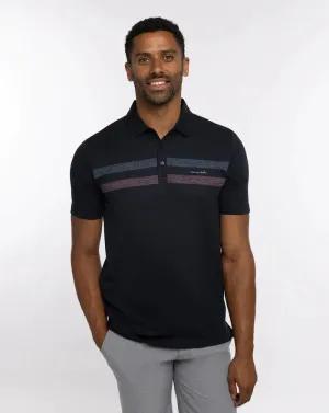 TRAVIS MATHEW MENS GUIDED TOUR POLO - BLACK