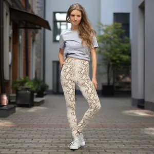 Trippy Snake Skin Printed Yoga  High-waisted Leggings