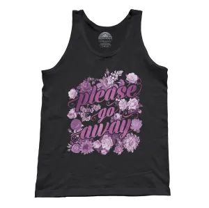 Unisex Please Go Away Tank Top - Introvert Shirt