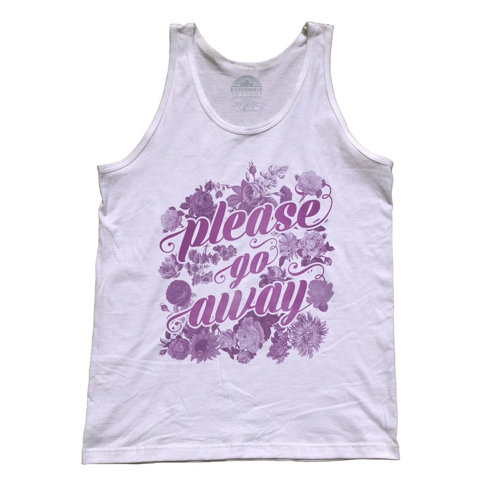 Unisex Please Go Away Tank Top - Introvert Shirt
