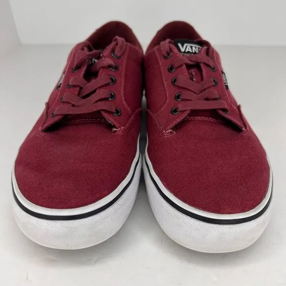 Vans Mens 721356 Burgundy Old Skool Lace Up Canvas Low Top Size 10 Sneakers
