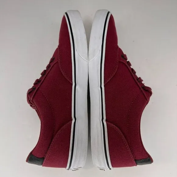 Vans Mens 721356 Burgundy Old Skool Lace Up Canvas Low Top Size 10 Sneakers