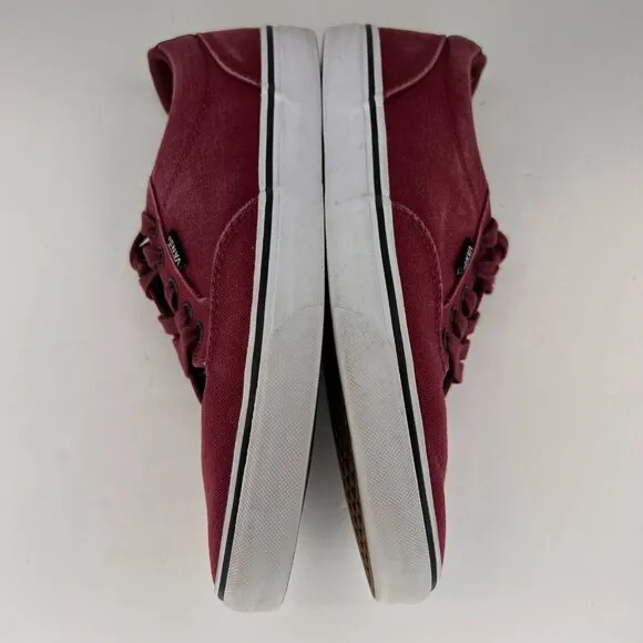 Vans Mens 721356 Burgundy Old Skool Lace Up Canvas Low Top Size 10 Sneakers