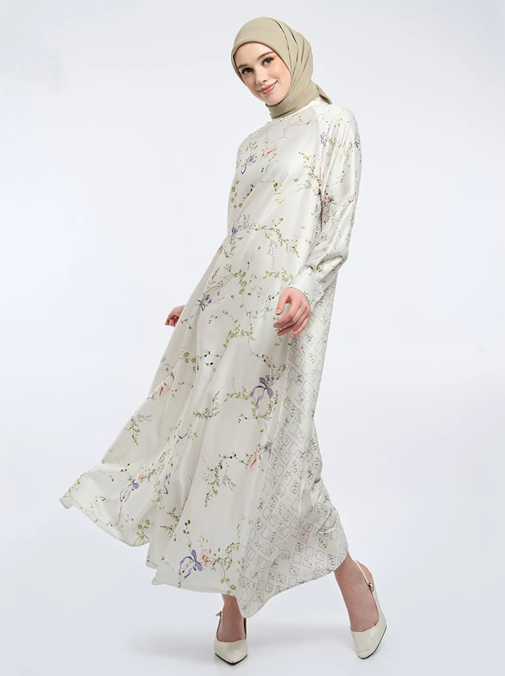 VENA A-LINE DRESS BEIGE