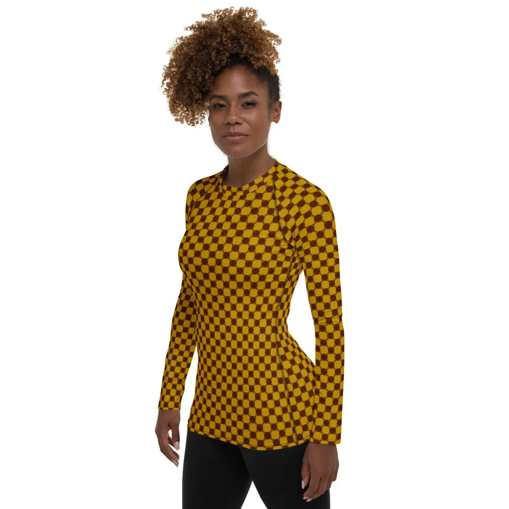 Victor. 70s Check Women's Rash Guard