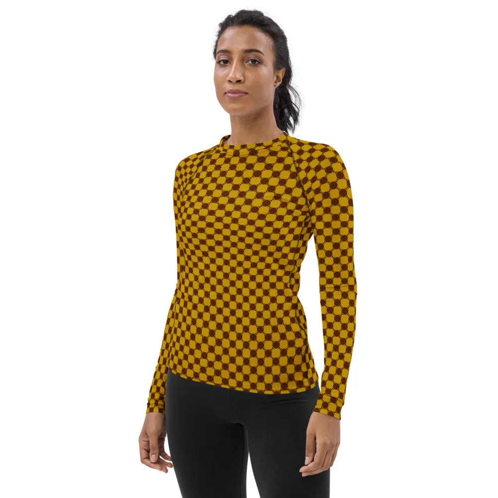 Victor. 70s Check Women's Rash Guard