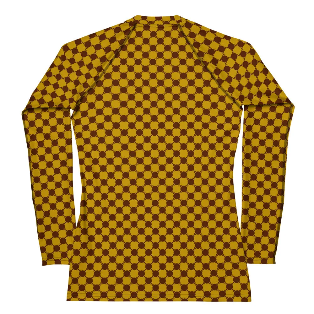 Victor. 70s Check Women's Rash Guard
