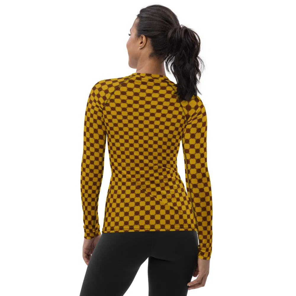 Victor. 70s Check Women's Rash Guard