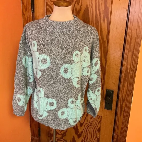 Vintage 80s Teddy Bears Sweater
