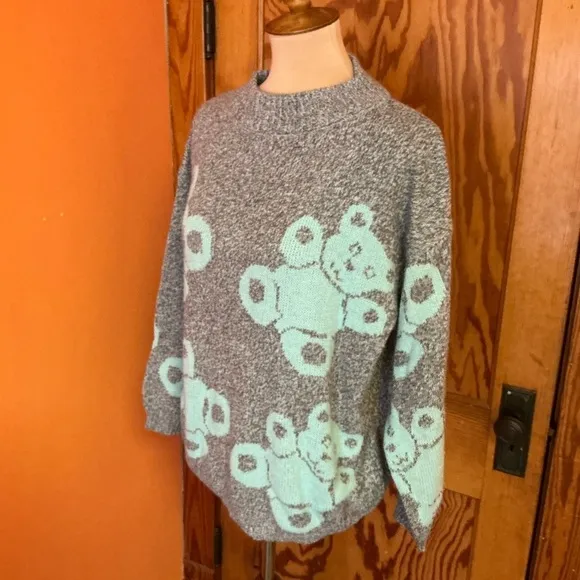 Vintage 80s Teddy Bears Sweater