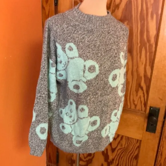 Vintage 80s Teddy Bears Sweater