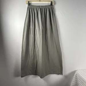 Vintage Blue Fish Women's Elastic Waistband Casual Pull On Maxi Skirt Green 2
