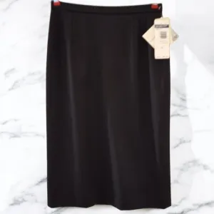 Vintage Pendleton Black Pencil Skirt 100% Virgin Wool Sz 10 Tags still attatched
