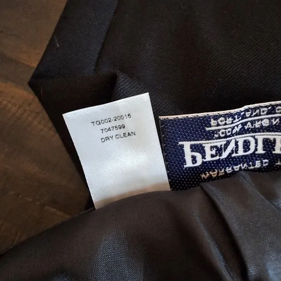 Vintage Pendleton Black Pencil Skirt 100% Virgin Wool Sz 10 Tags still attatched