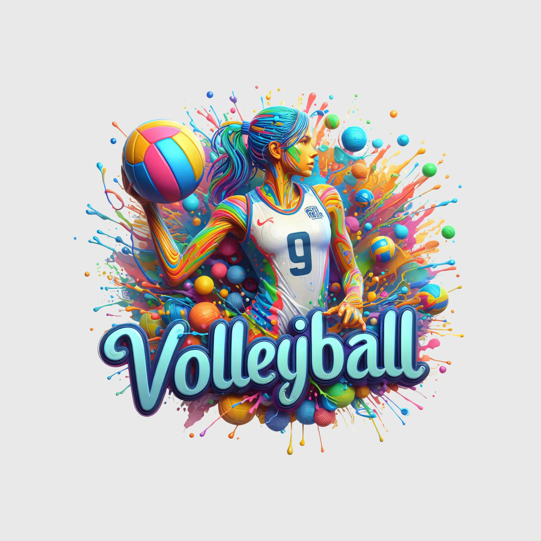 Volleyball Girl Spiker Transfer