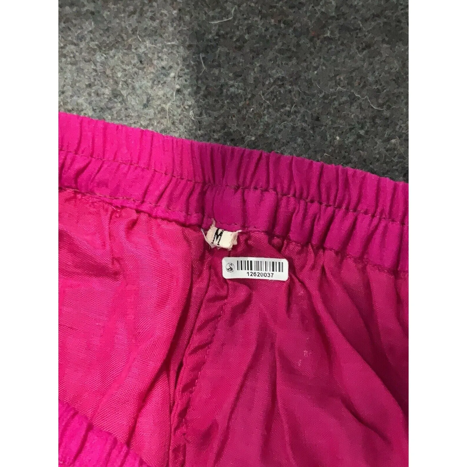 VTG Unbranded Women's Magenta Pink Silk Beaded Midi Skirt, Size Medium