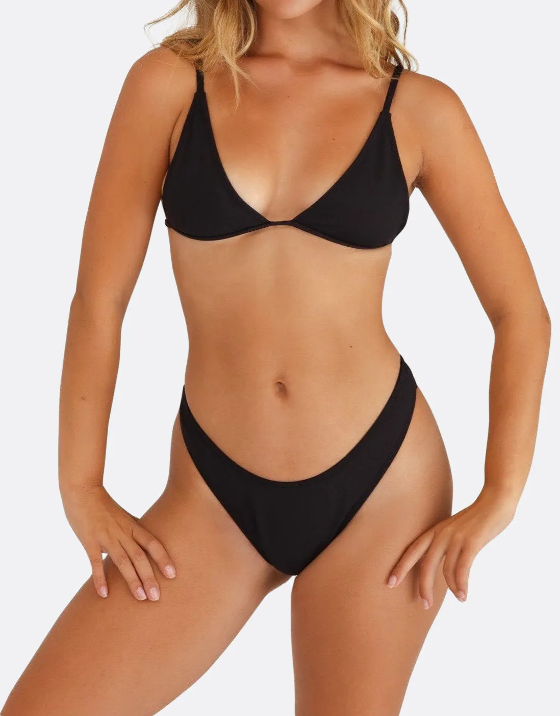 WALL STREET BRIEF Bikini Bottom - Dark Seas Black