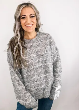 Wave Striped Soft Knit Pullover
