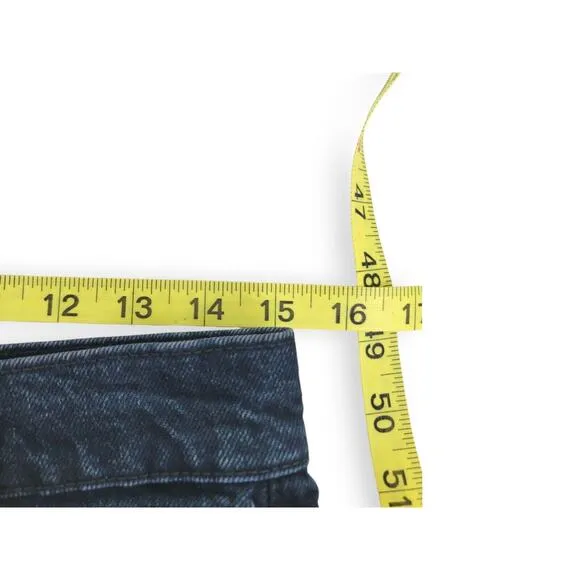 We The Free Stella High Rise Skinny Womens Jeans 30 Distressed Raw Hem Dark Chew