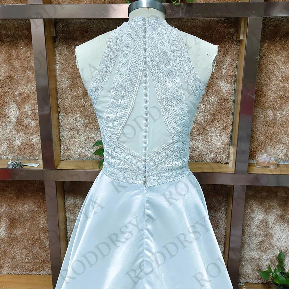 Wedding Dress For Women A-line Boho Lace Detachable