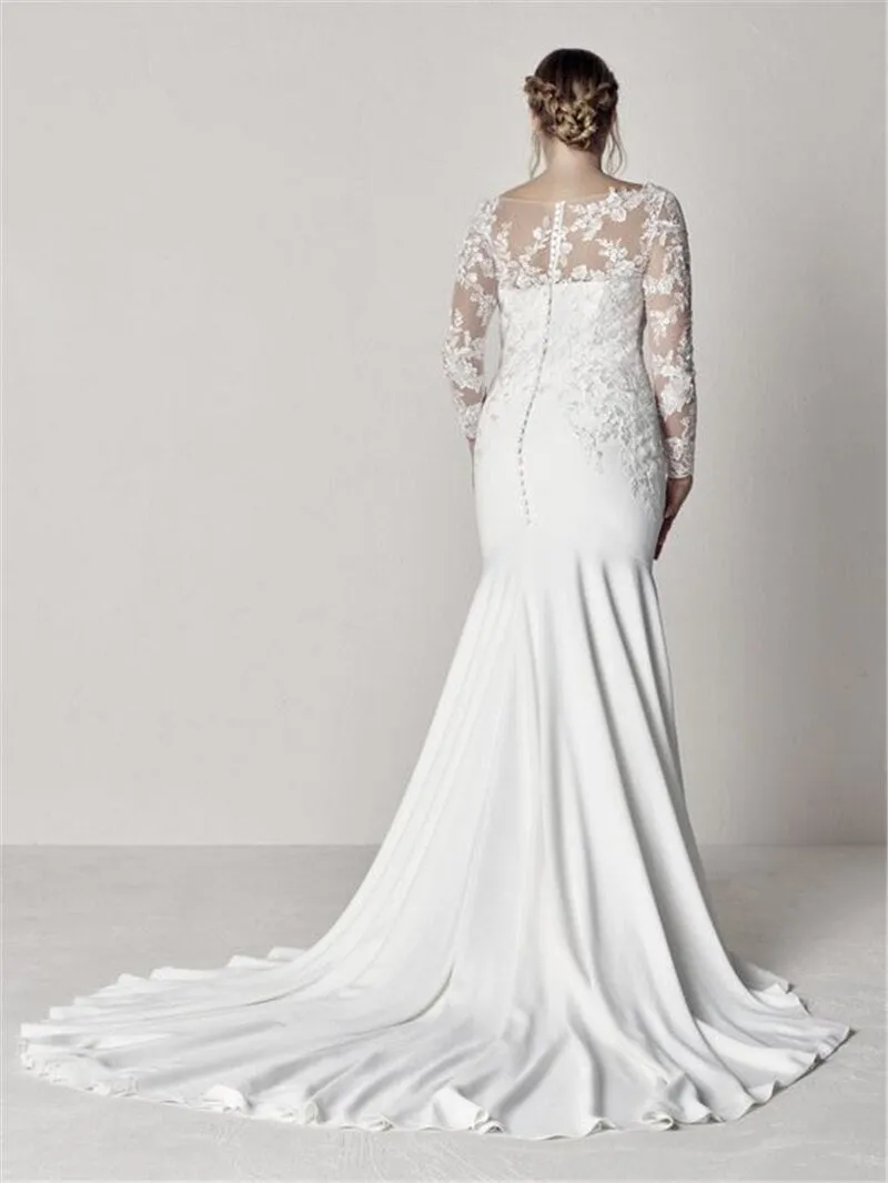 Wedding Dresses Slim Formal Bridal Gowns Plus Size